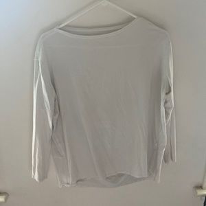 White lululemon thin long sleeve